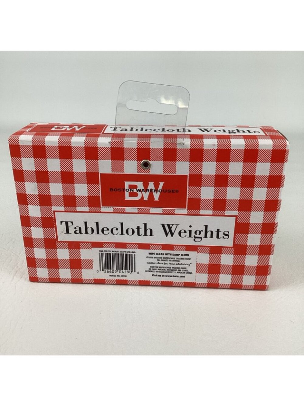 Boston Warehouse Tablecloth Weights BBQ Picnic Cheeseburger Hot Dog Clips New - Picture 7 of 7